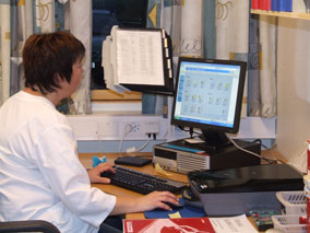 Legekontoret p� Steigentunet er en fin arbeidsplass.