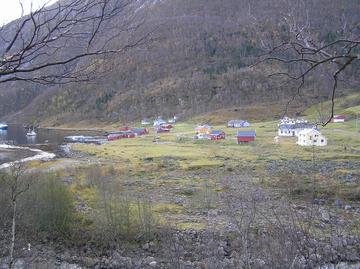 Den lulesamiske bygda Musken i Tysfjord.